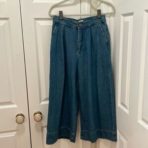 Pilcro Anthropology Wide Leg Jean Medium Wash Sz 27. Like New Condition 🩵💙💙🩵